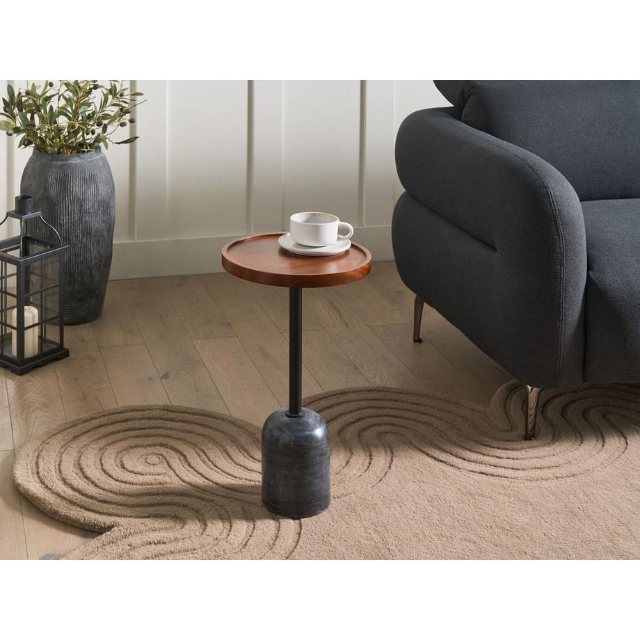 Beliani Tavolino en Acciaio Moderno RAINY  