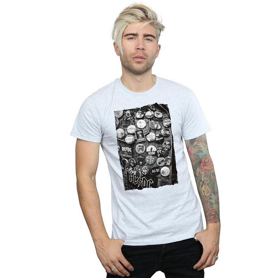 AC/DC ACDC Badges Print T-Shirt  