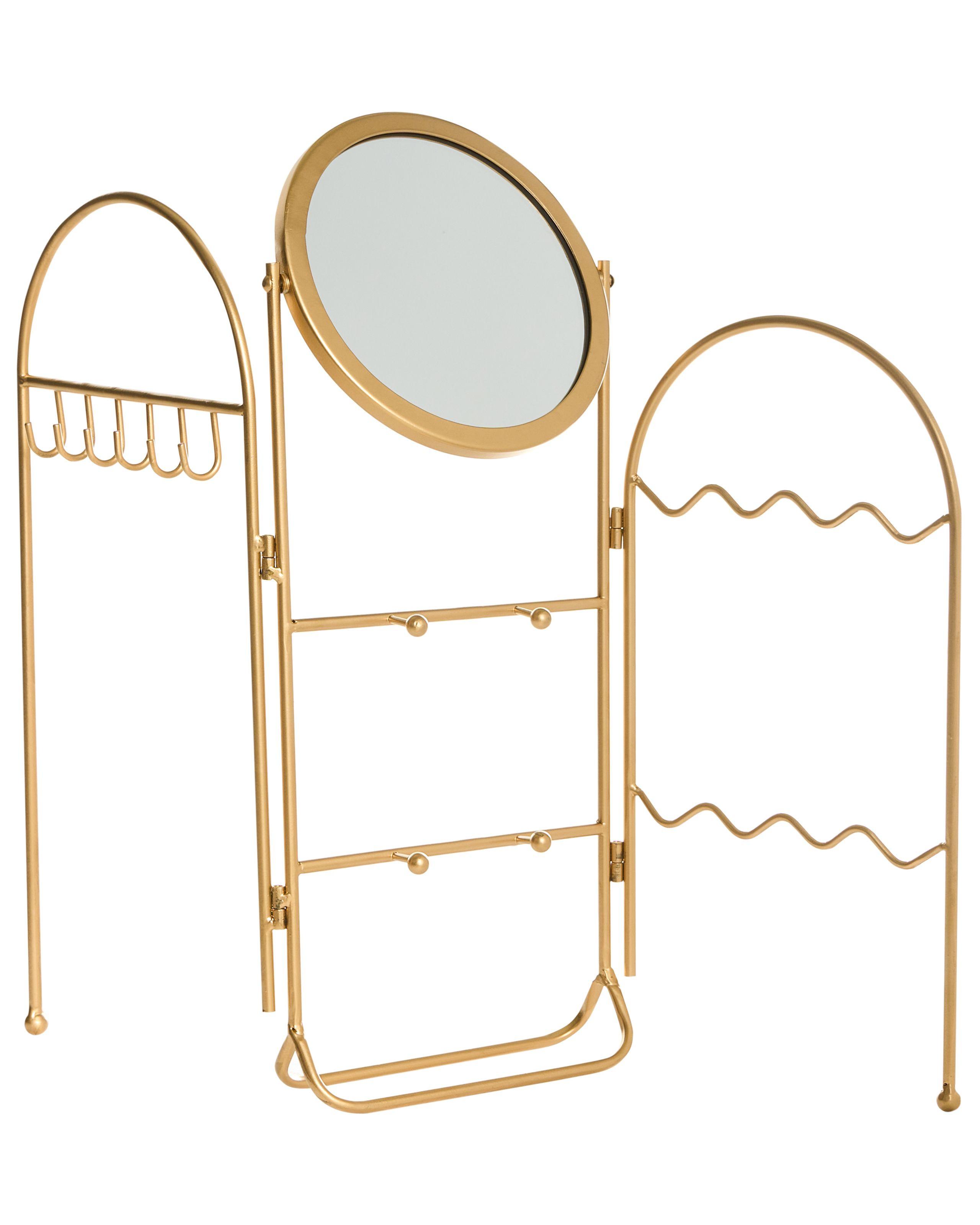 Beliani  Portagioie con specchio en Ferro Moderno PIROU 