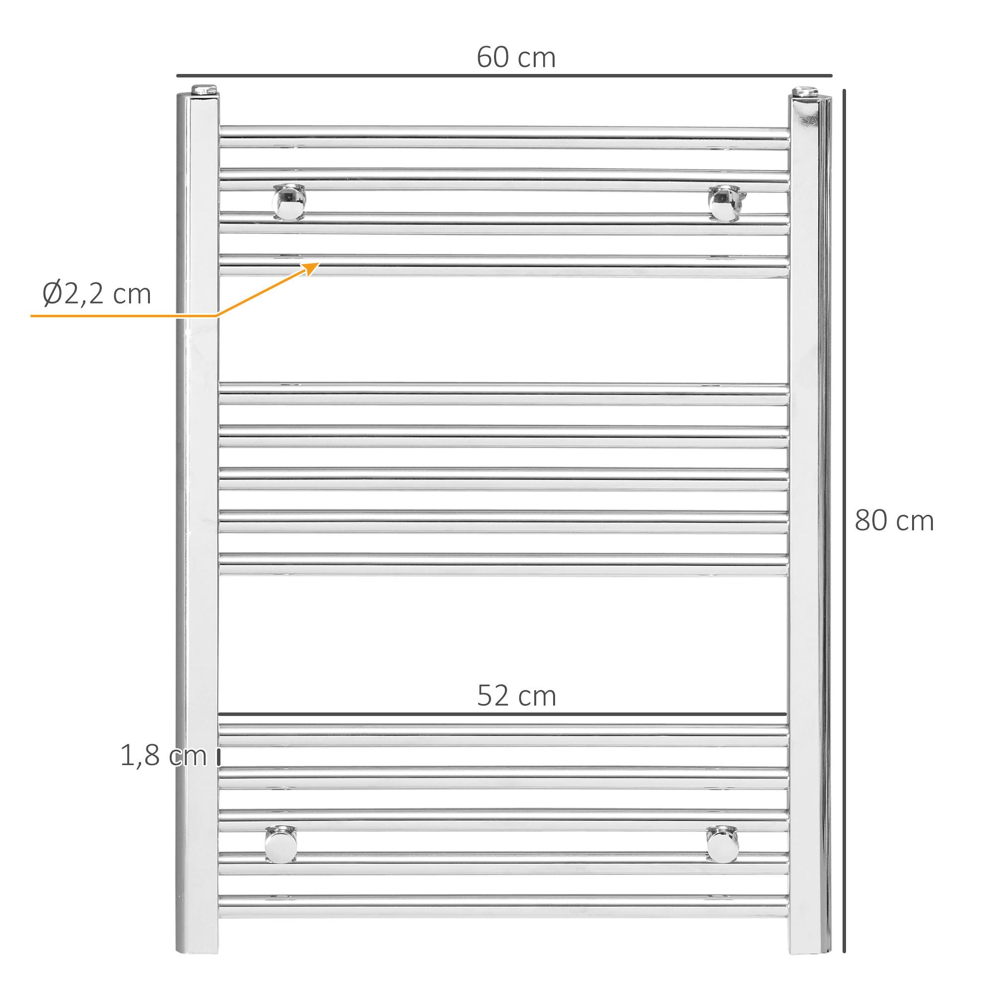 HOMCOM Radiateur sèche-serviettes  