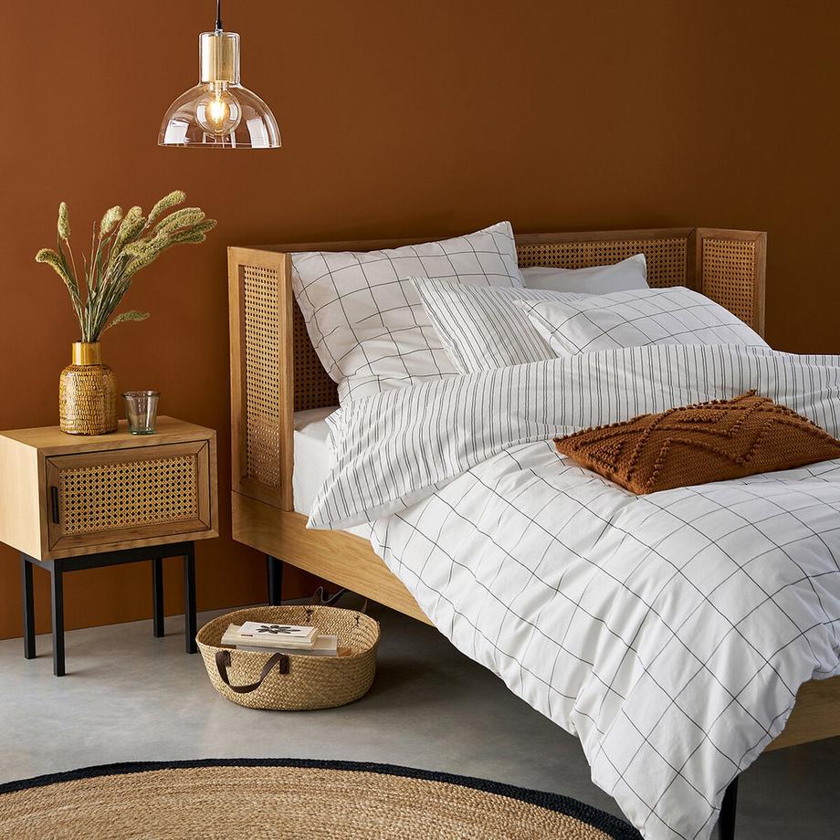 La Redoute Intérieurs Housse de couette Monille en coton lavé  