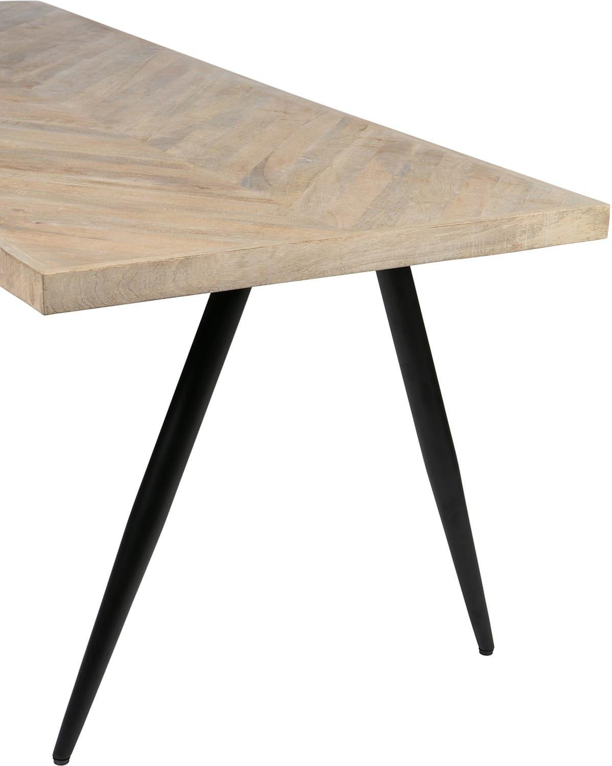 mutoni Plateau de table Tablo Mango à chevrons 200x90  