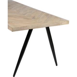 mutoni Plateau de table Tablo Mango à chevrons 200x90  