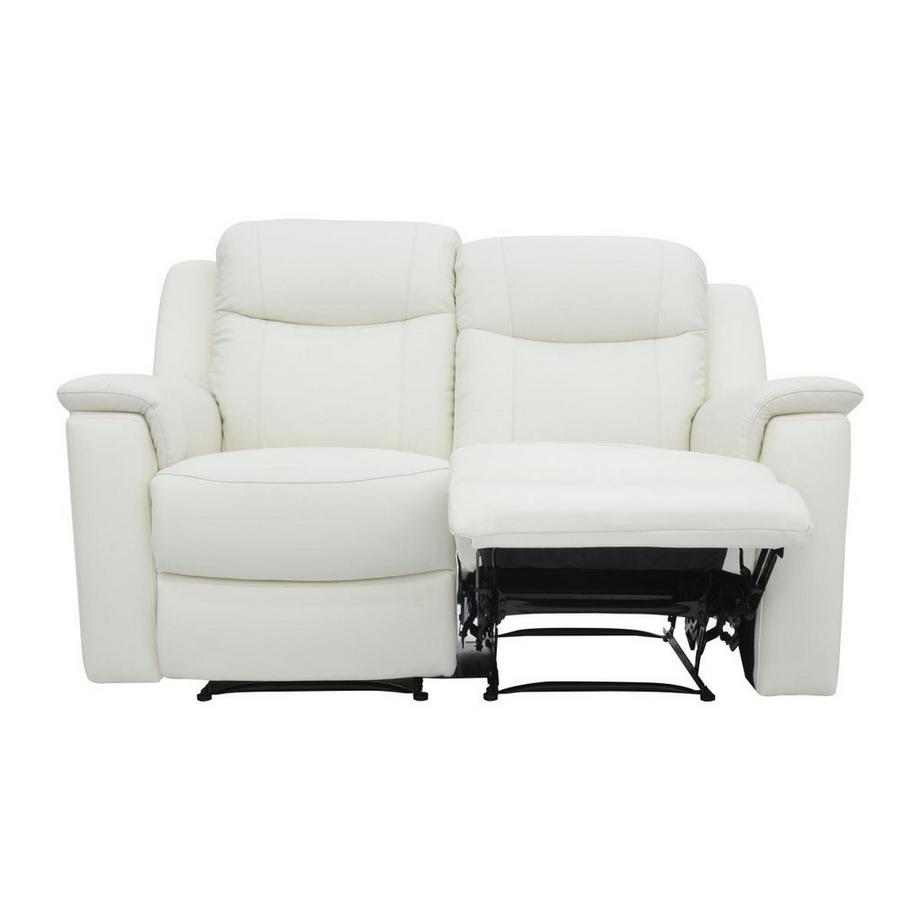 Vente-unique Ledergarnitur Relax 3+2+1 ElfenbeinEVASION  