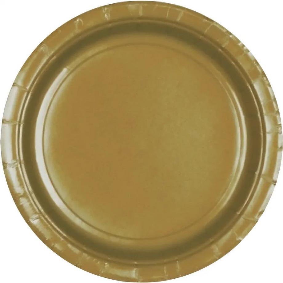 Kartonteller gold (8Teile)