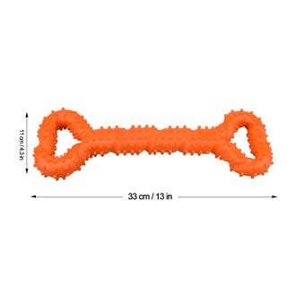 Alopini  Robustes Hundespielzeug in Form eines Kauknochens aus Hartgummi mit konvexem Design 