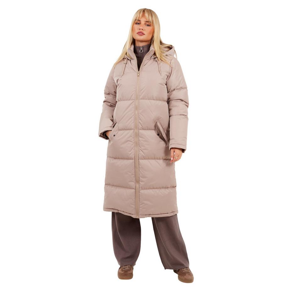 Steppjacke, Lang