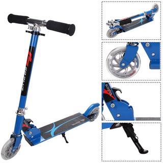 Northix  Scooter Roller Tretroller Kinderroller Cityroller klappbar bis 70KG-blau 