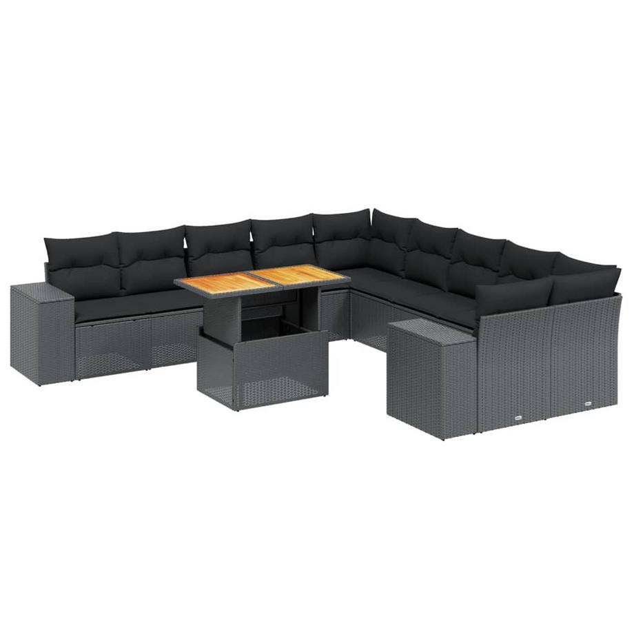 set divano da giardino Polirattan