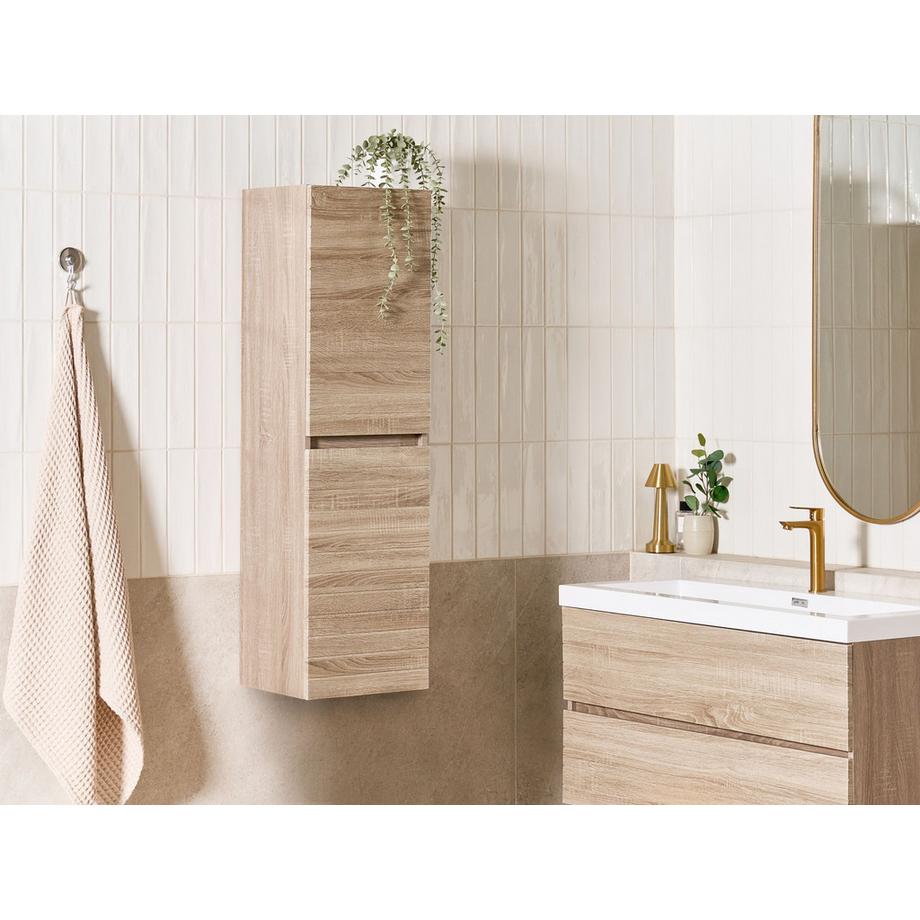 Beliani Bad-Wandschrank aus MDF-Platte Skandinavisch URUCU  