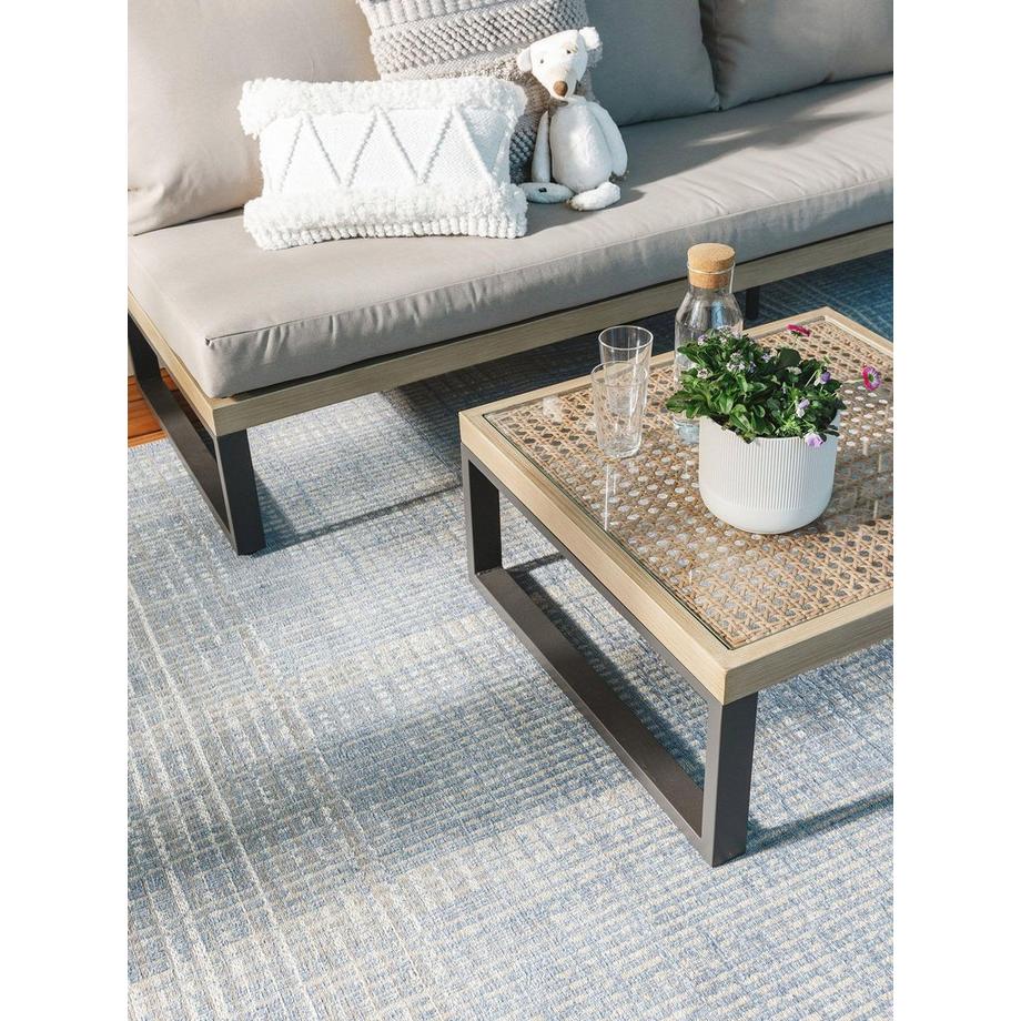 Benuta Tappeto per interno ed esterno Kiano Multicolor/Blu  