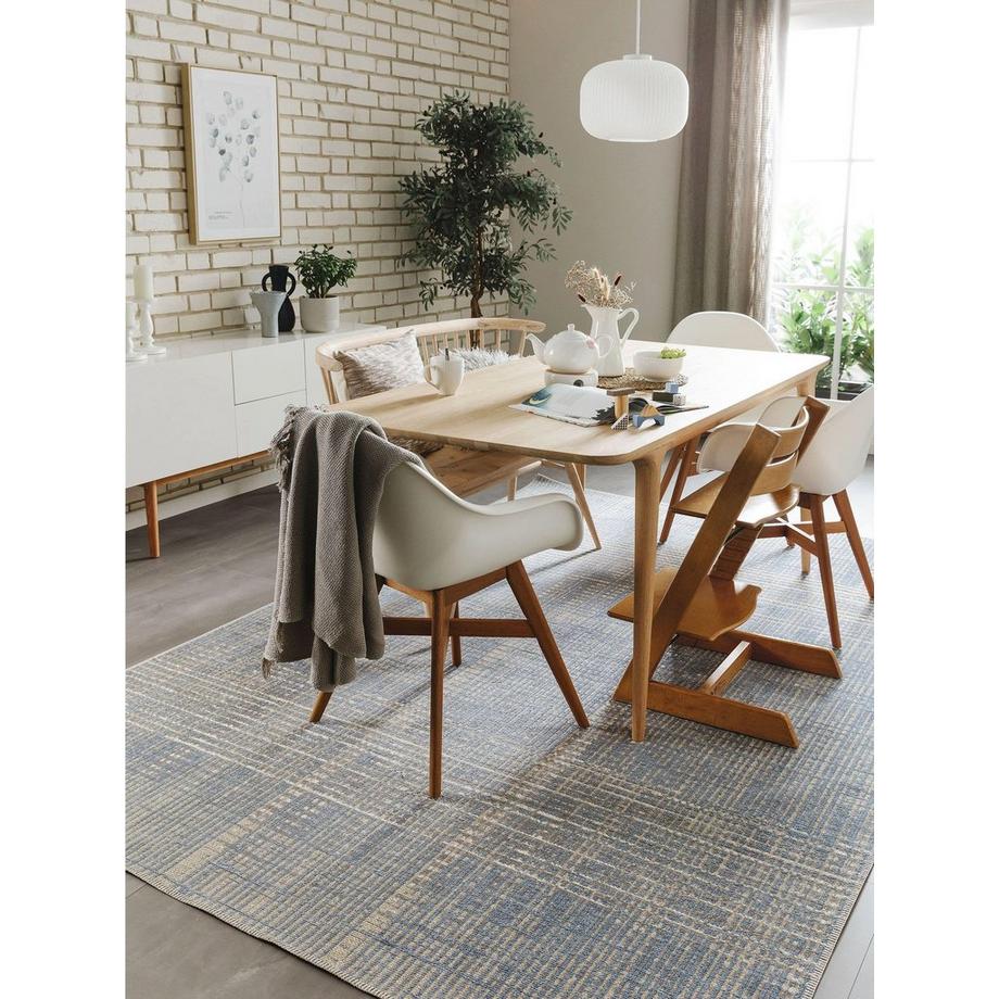 Benuta Tappeto per interno ed esterno Kiano Multicolor/Blu  