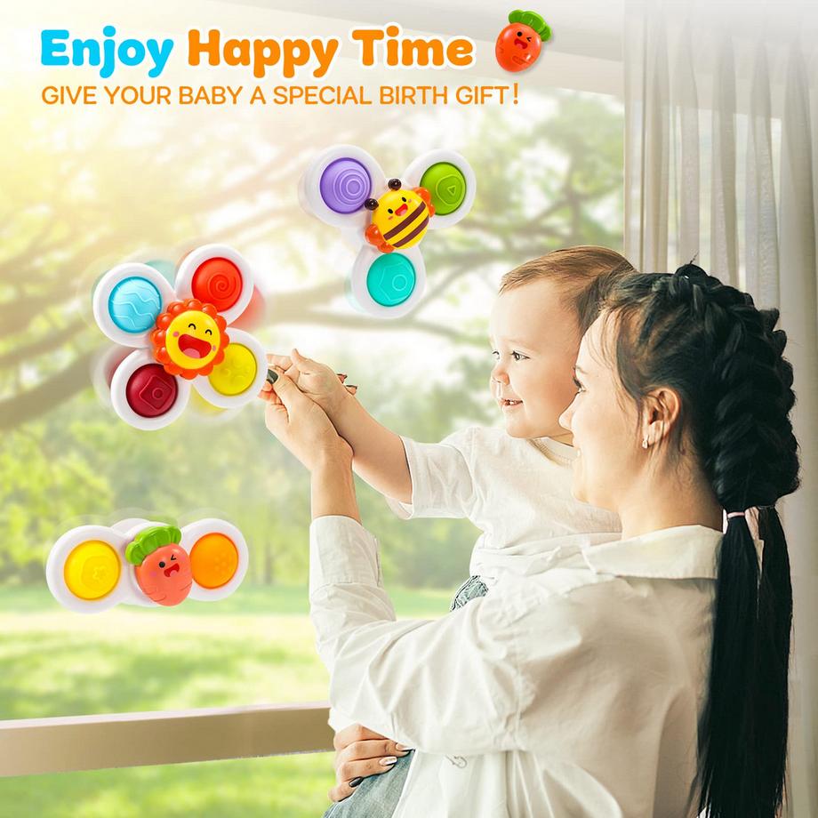 Activity-board  Saugnapf-Spielzeug Spinner Baby-Sinnesspielzeug 