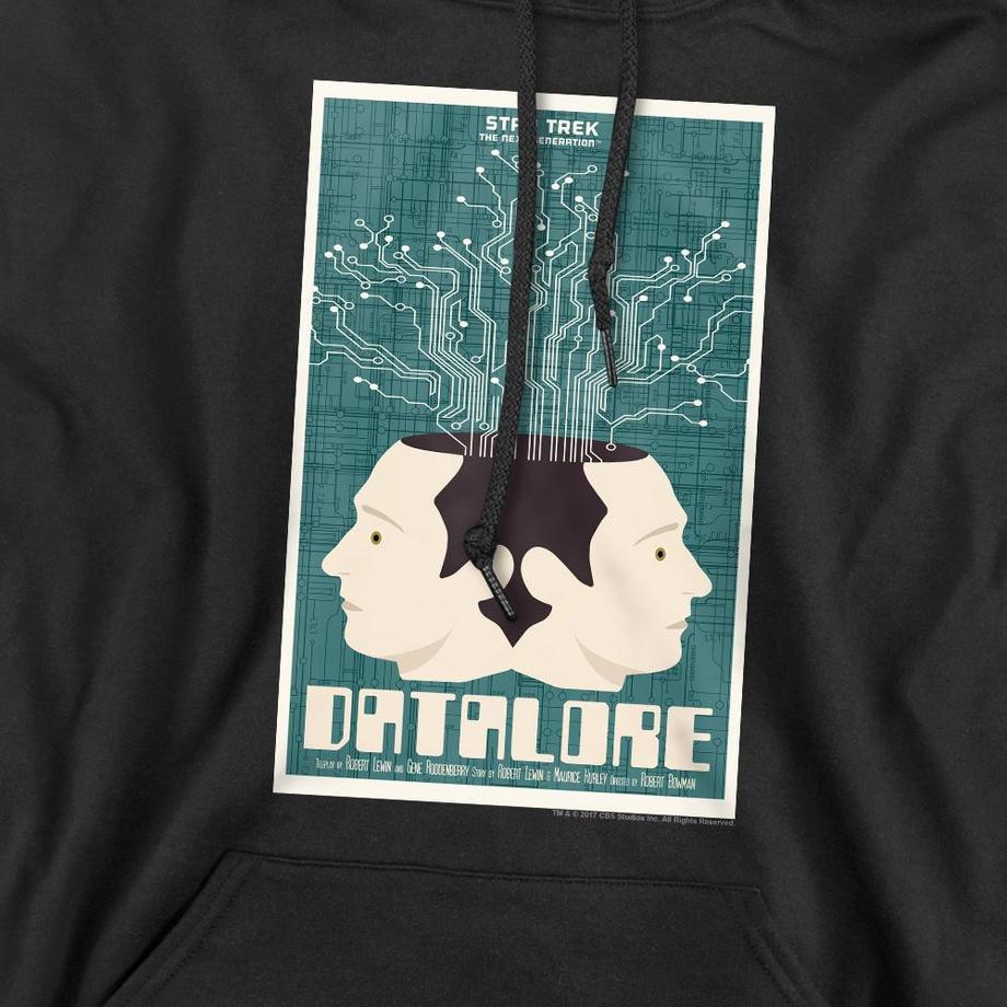 Star Trek The Next Generation Season 1 Episode 13 Felpa con cappuccio  