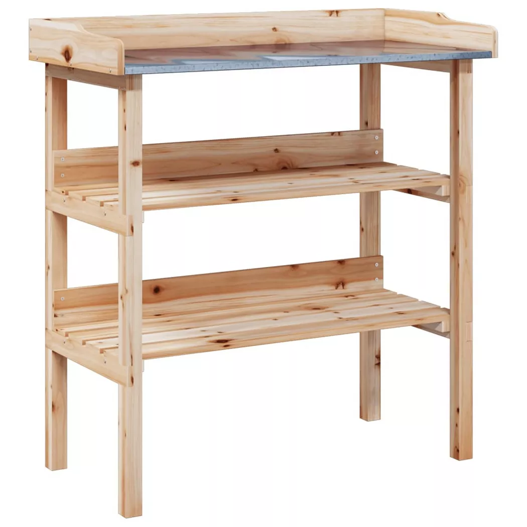 VidaXL - Pflanztisch holz, One Size, Braun