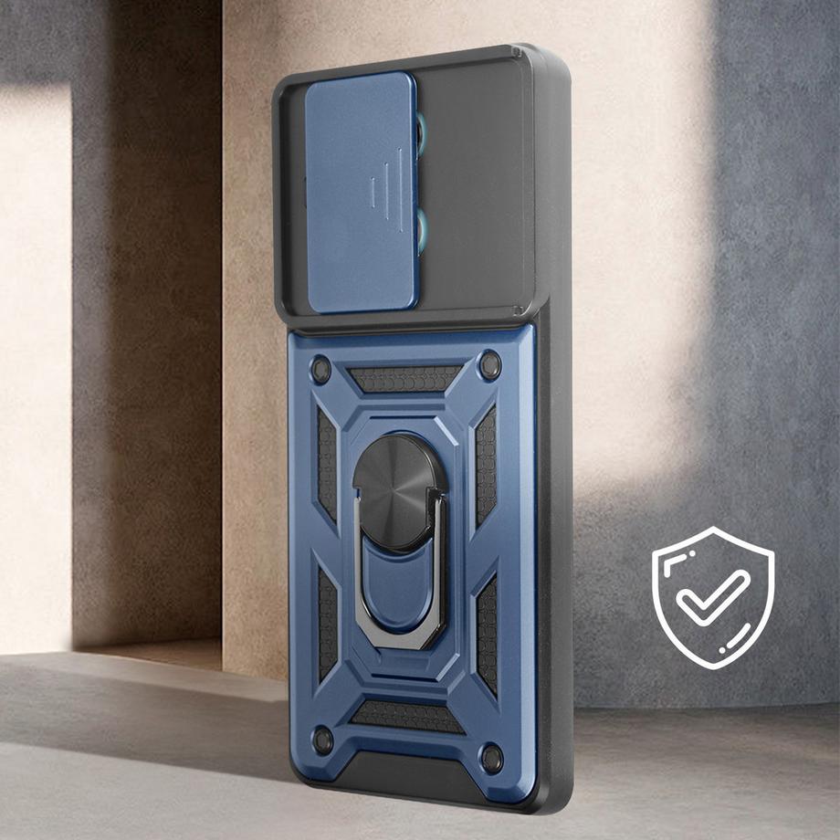 Avizar  Coque Redmi Note 13 5G Bague Bleu Nuit 