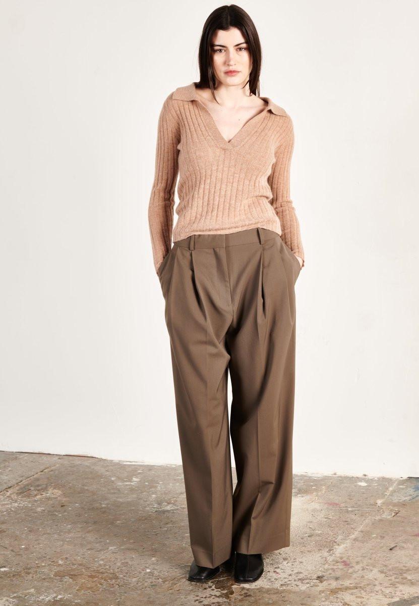 Studio Cashmere8 HANA 11 Langarm Kaschmir Polo  