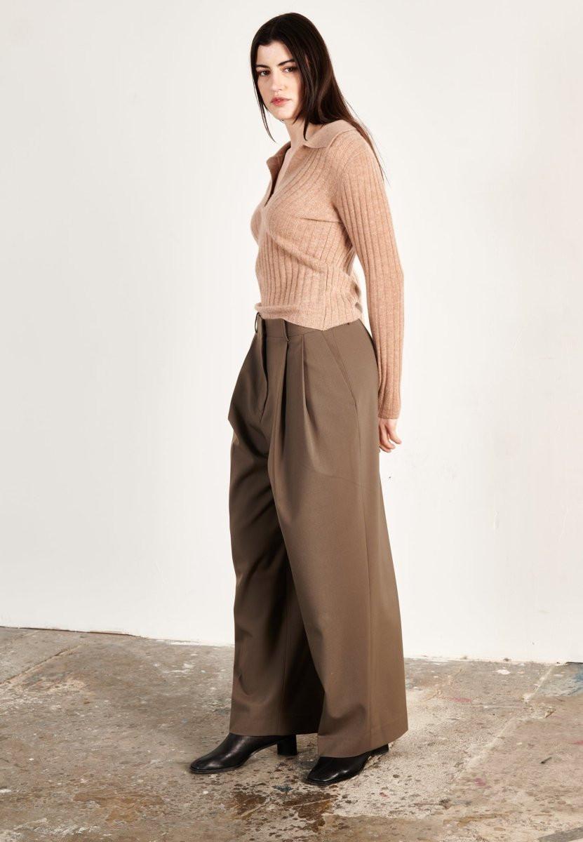 Studio Cashmere8 HANA 11 Langarm Kaschmir Polo  