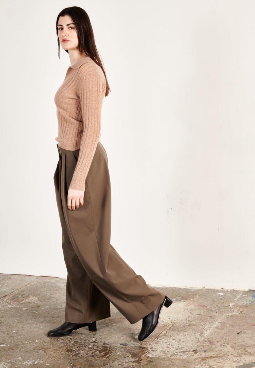 Studio Cashmere8 HANA 11 Langarm Kaschmir Polo  