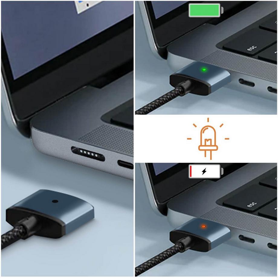 Avizar  Cavo da USB-C a MagSafe 3 MacBook blu 