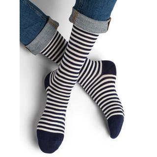 BLEU FORET  maritime Streifen Socken 