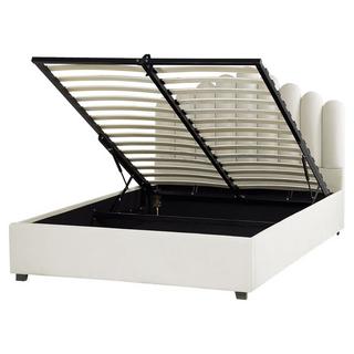 Beliani Bett mit Bettkasten aus Samtstoff Modern VINCENNES  