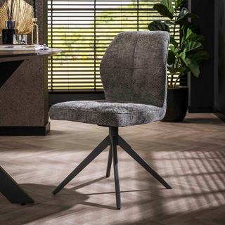 mutoni Chaise de salle à manger Ibuki Polo anthracite  