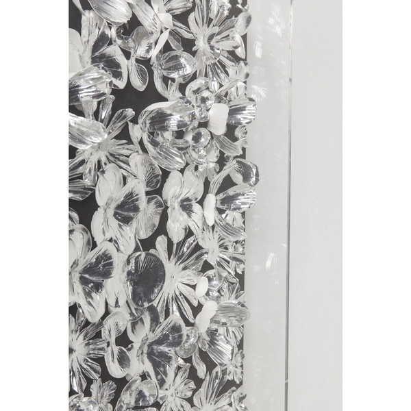 KARE Design Cornice decorativa Fiore d'argento 100x100cm  