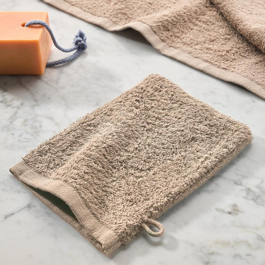 La Redoute Intérieurs Lot de 4 gants de toilette éponge Scénario  