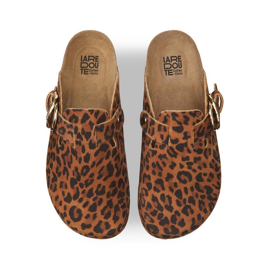 La Redoute Collections Zoccoli con stampa leopardata  
