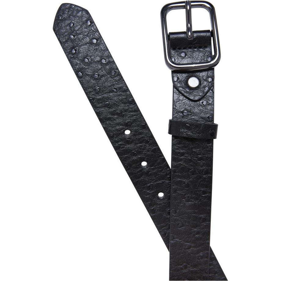 URBAN CLASSICS Ceinture en cuir synthétique d'autruche lot de 2  