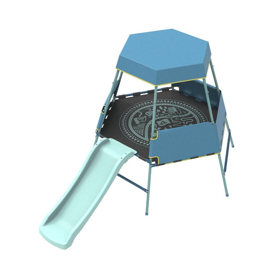 TP Toys  Portique d'escalade avec toboggan, réglable en hauteur 