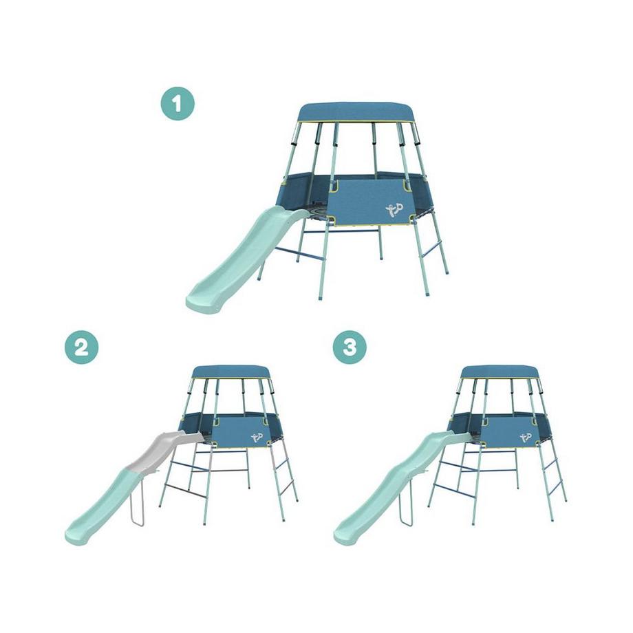 TP Toys  Portique d'escalade avec toboggan, réglable en hauteur 