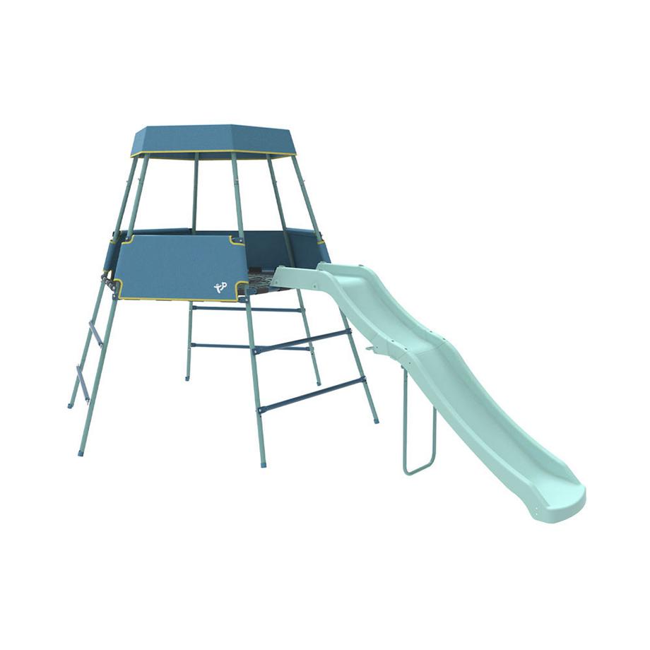 TP Toys  Portique d'escalade avec toboggan, réglable en hauteur 