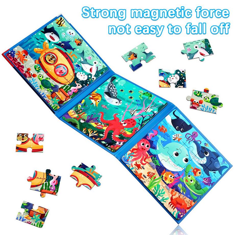 Activity-board  Kinderpuzzle Magnetpuzzle Meerestierpuzzle für Kinder Puzzle 