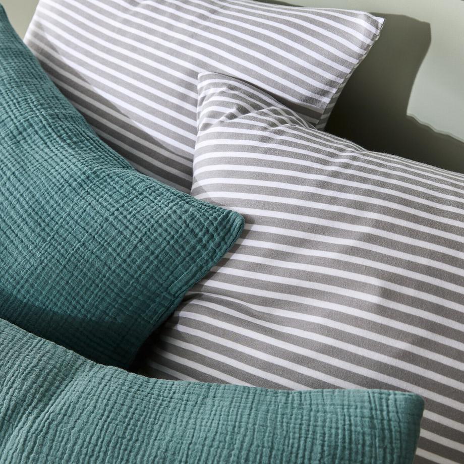 La Redoute Intérieurs Dolsi Housse de Couette Rayée Grise  