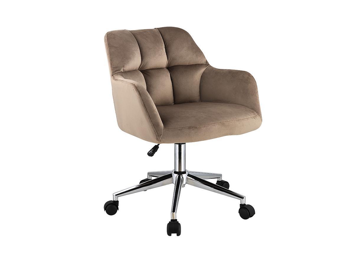 Vente-unique Chaise de bureau Velours Hauteur réglable PEGA  