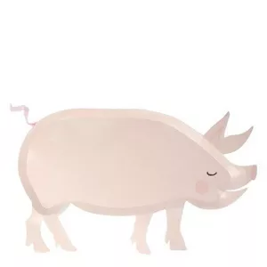 Schwein-förmige Teller 'Bauernhof'