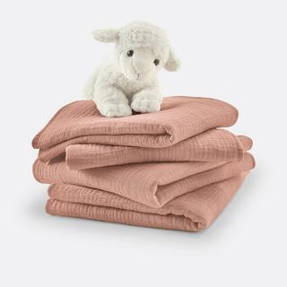 La Redoute Intérieurs  4er-Pack Maxi-Mullwindeln Kumla aus Baumwollmusselin 