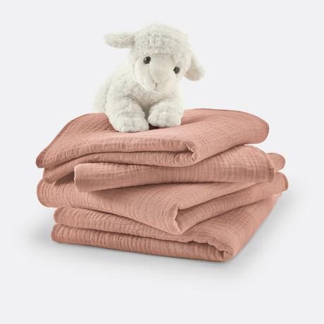 La Redoute Intérieurs  4er-Pack Maxi-Mullwindeln Kumla aus Baumwollmusselin 