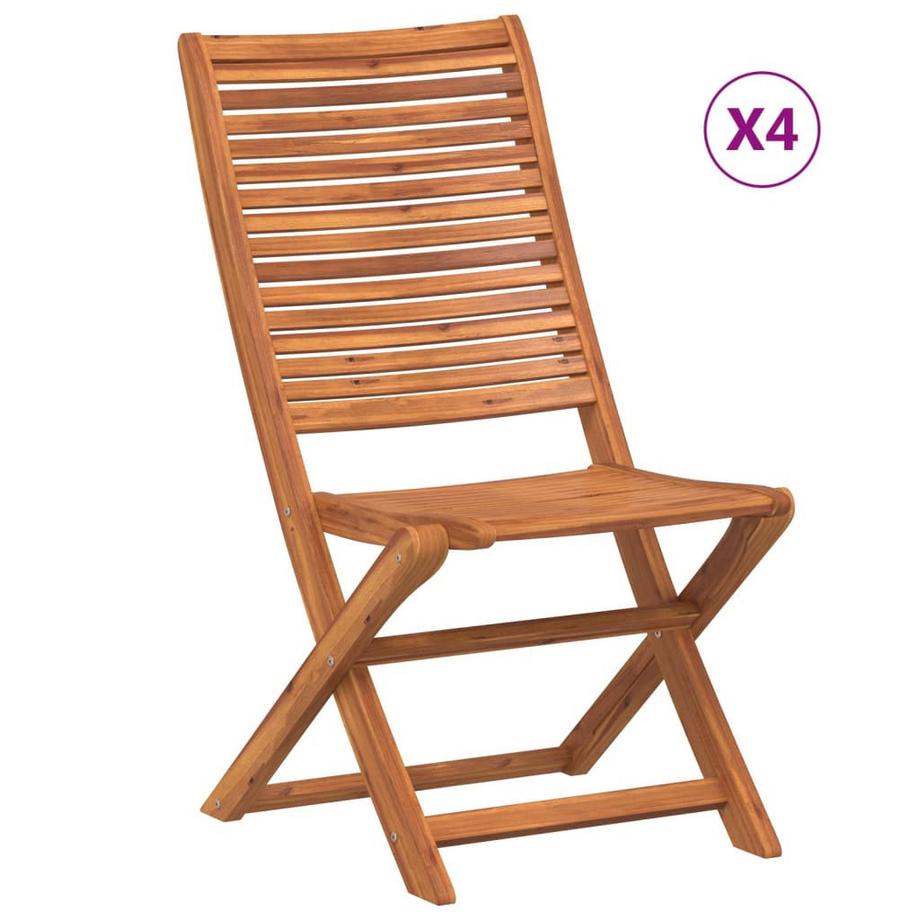 Klappbarer gartenstuhl akazienholz