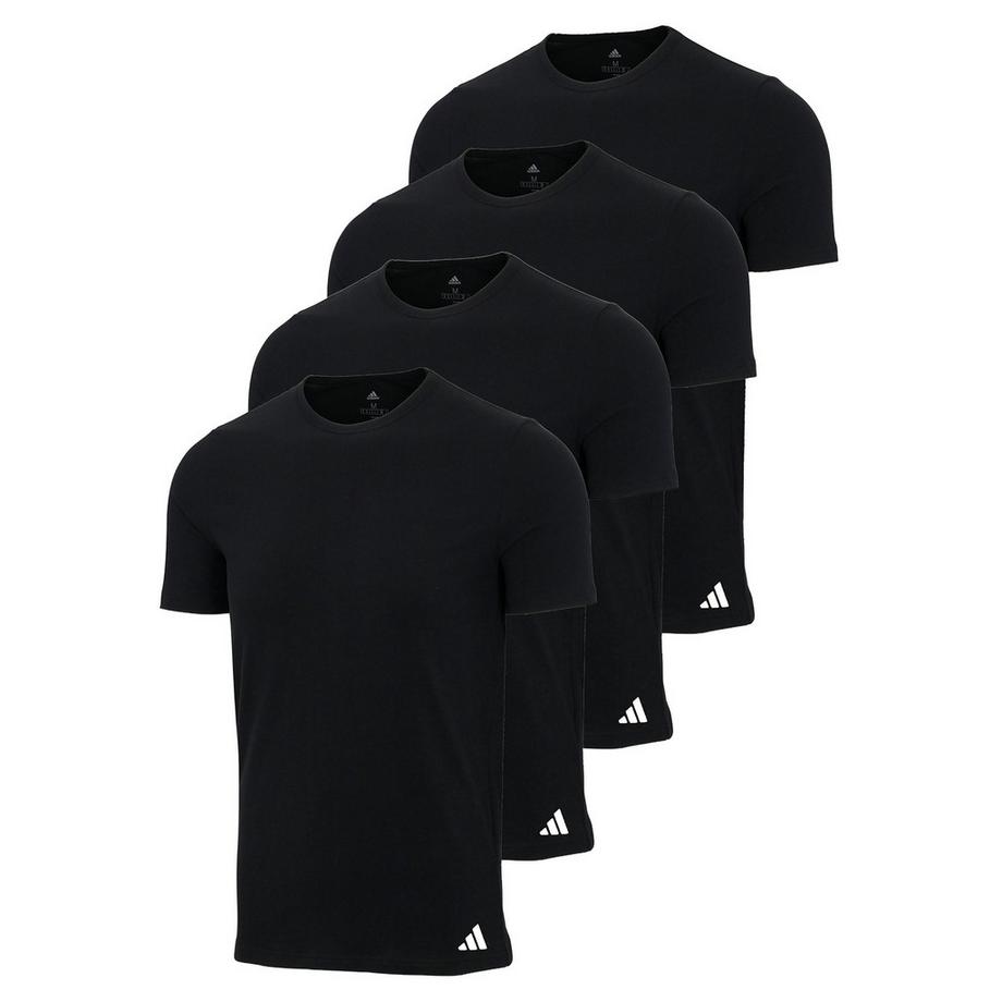 T-shirt  Pack de 4 Conforme à la silhouette-Crew Neck Shirt Active Flex Cotton 4P
