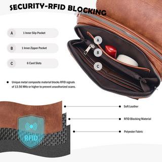 Only-bags.store Vegane Leder Crossbody Tasche mit verstellbarem abnehmbarem breitem Riemen  