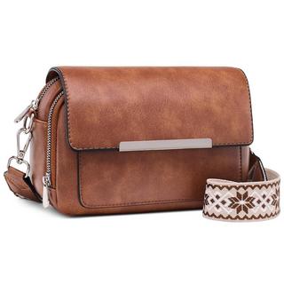 Only-bags.store Vegane Leder Crossbody Tasche mit verstellbarem abnehmbarem breitem Riemen  