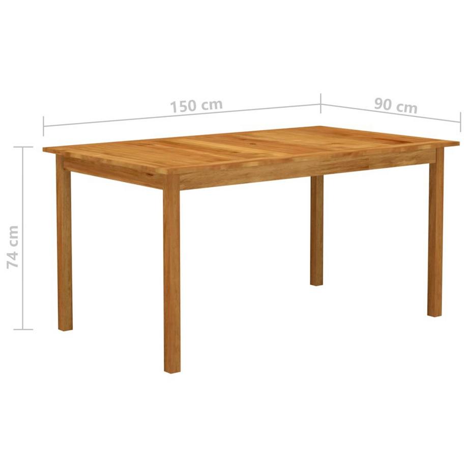 VidaXL tavolo Legno di acacia  