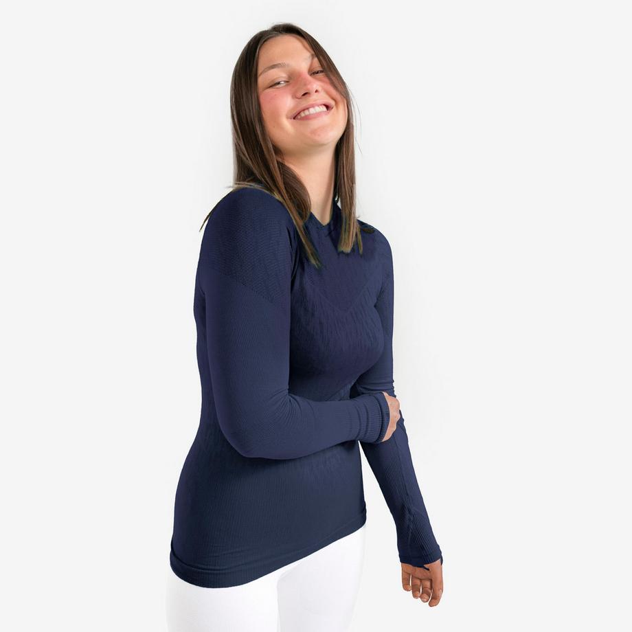 KIPSTA  Maglia intima funzionale maniche lunghe termica poliestere 