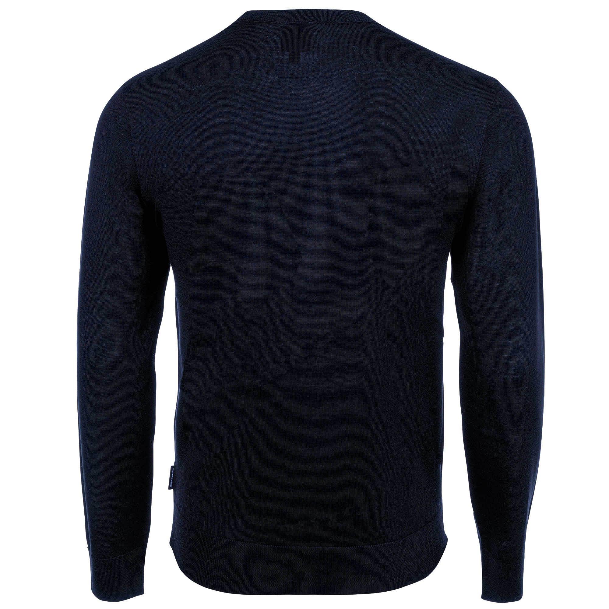 Armani Exchange V-Ausschnitt Strickpullover Bequeme Passform  