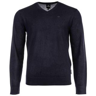 Armani Exchange V-Ausschnitt Strickpullover Bequeme Passform  