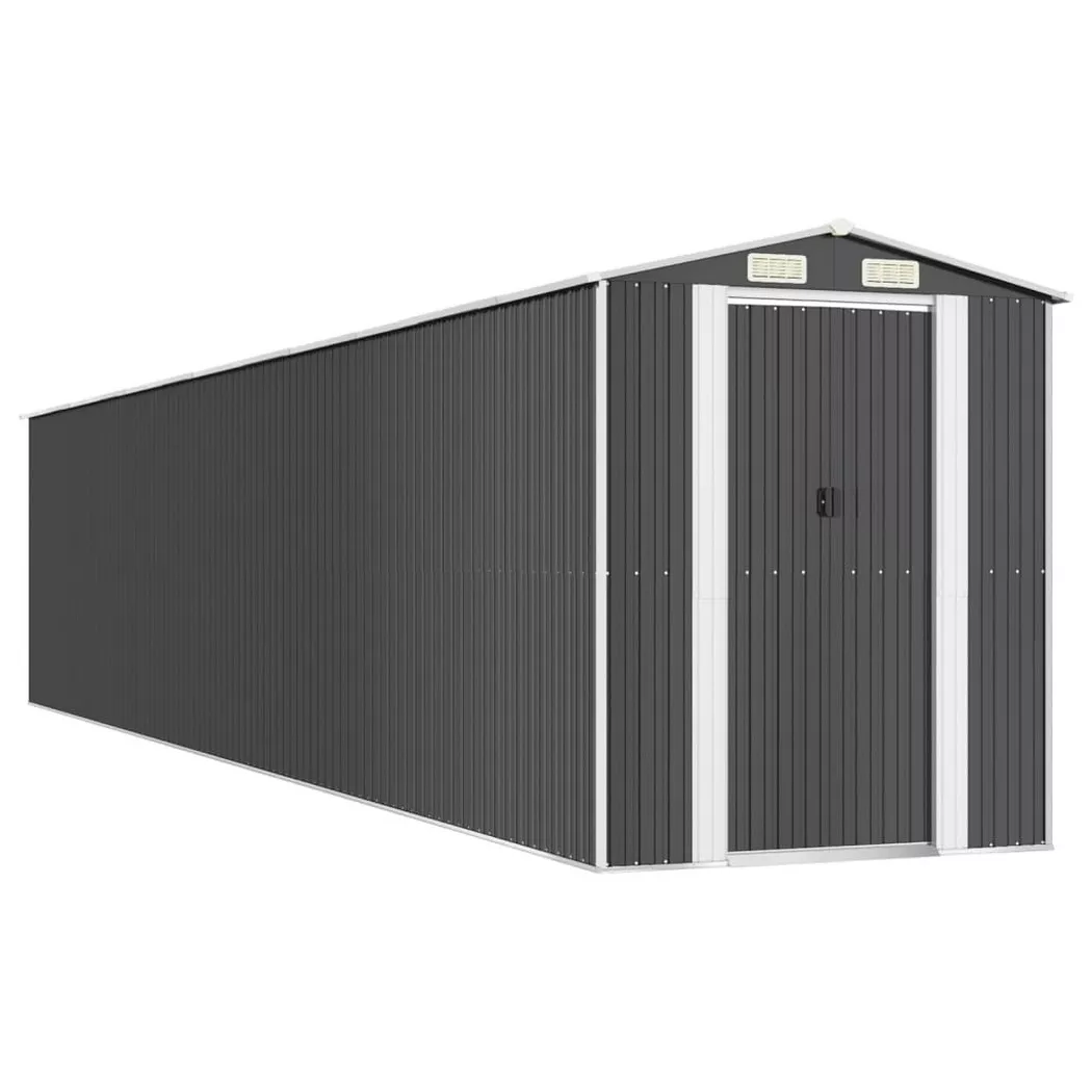 VidaXL - Geräteschuppen stahl, One Size, Grau