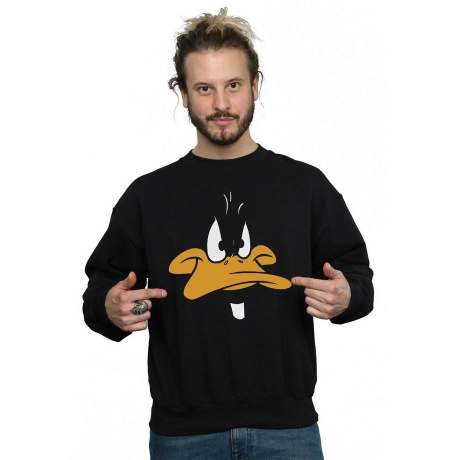 LOONEY TUNES Daffy Duck Gesicht Sweatshirt  